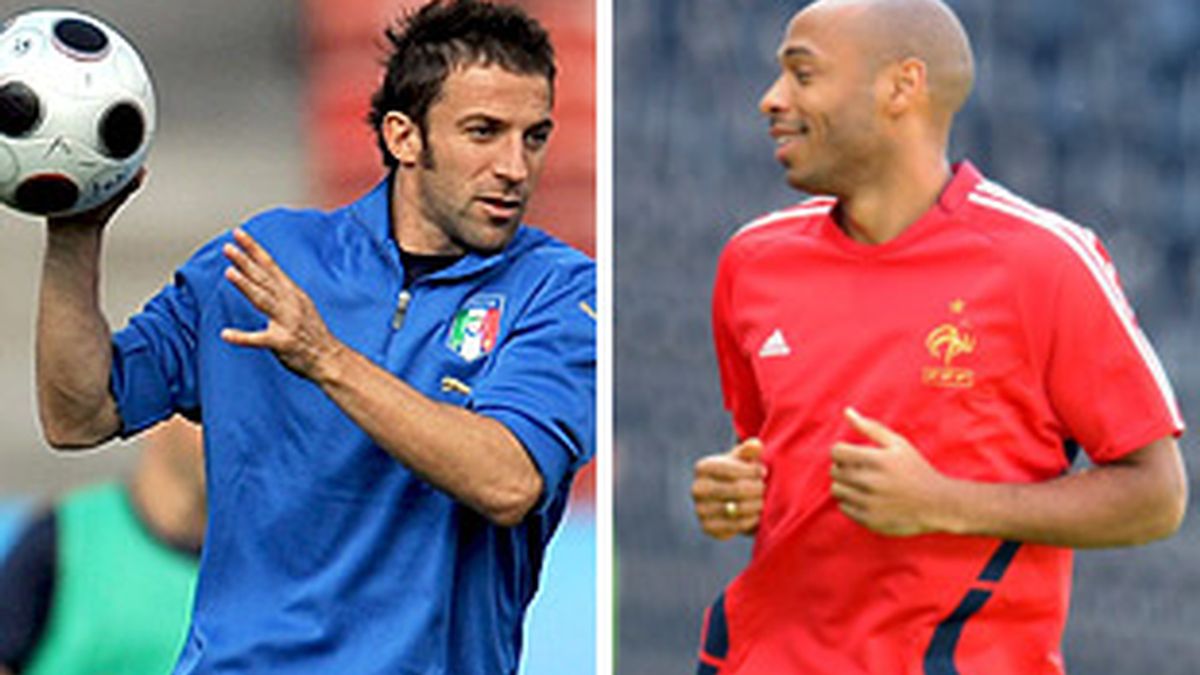Del Piero y Henry serán titulares. FOTOS: EFE.