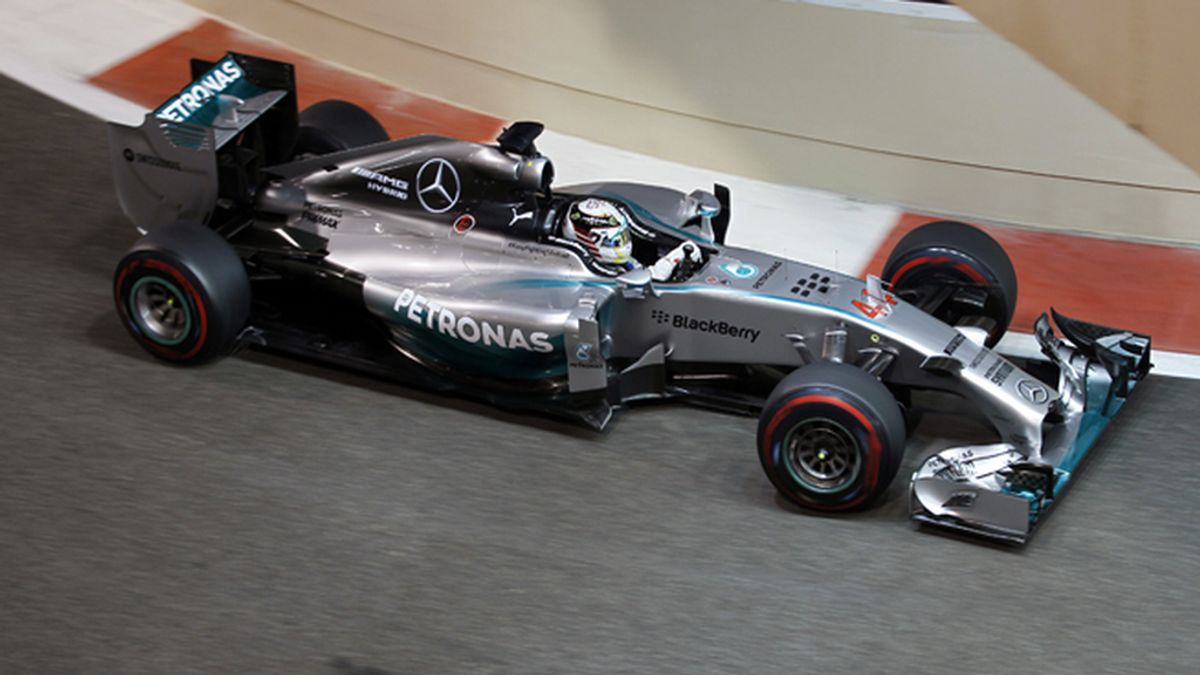Lewis Hamilton en el Gran Premio Abu Dhabi