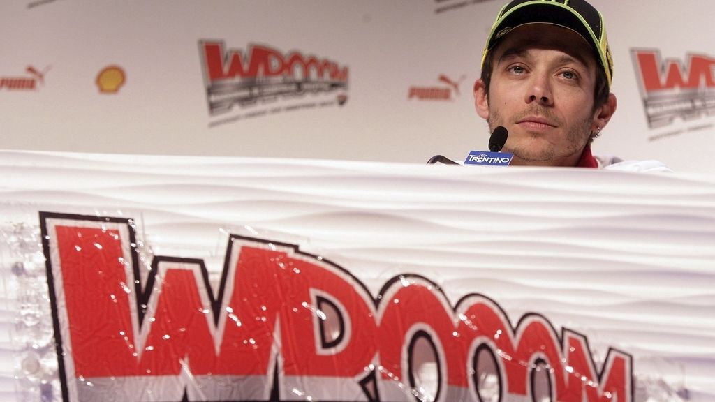 Valentino Rossi, en rueda de prensa