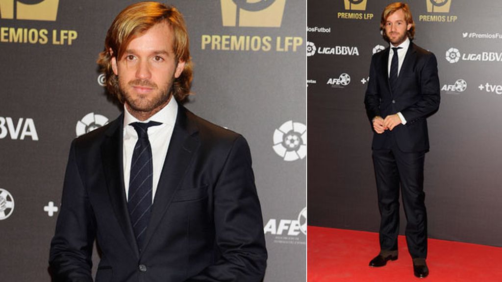 Sergio Ramos y CR7 e Iniesta, elegantes y premiados en los Premios de la LFP