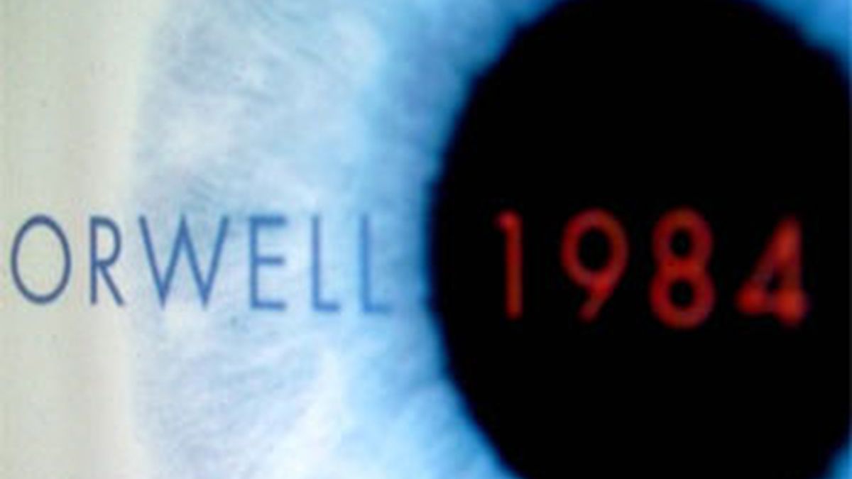 Imagen de la portada del libro de Orwell, 1984.