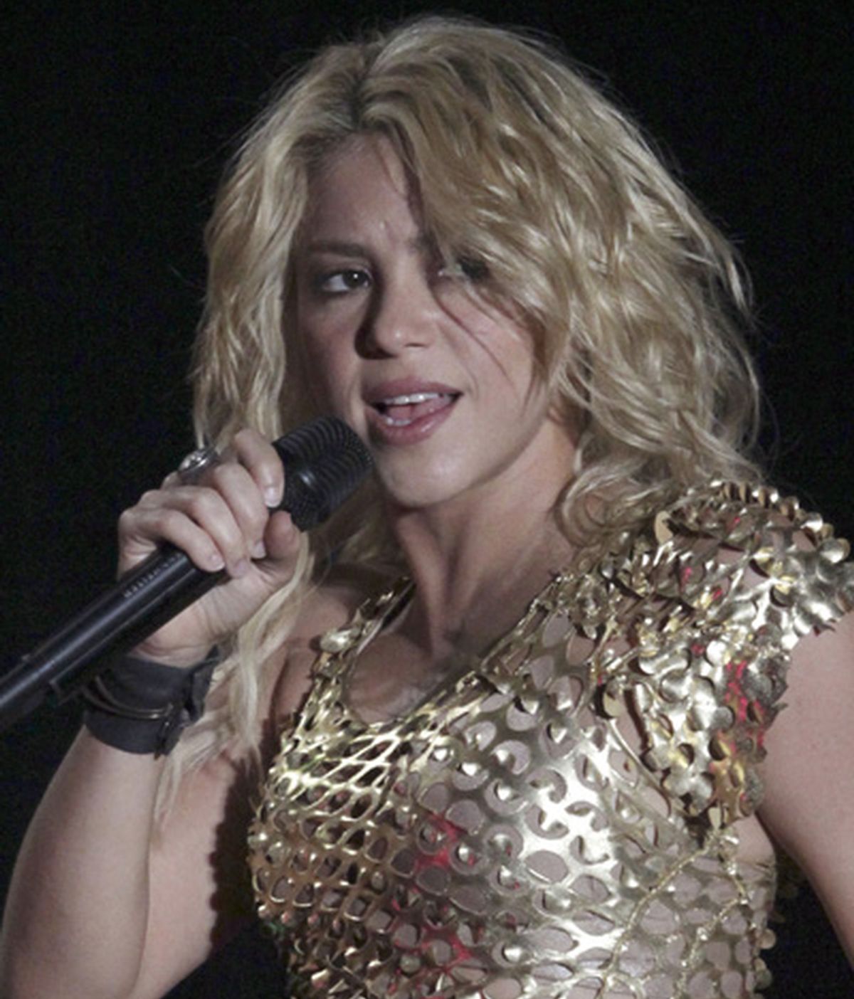 La cantante se llevó un buen susto en el concierto de Tijuana. Foto: Reuters