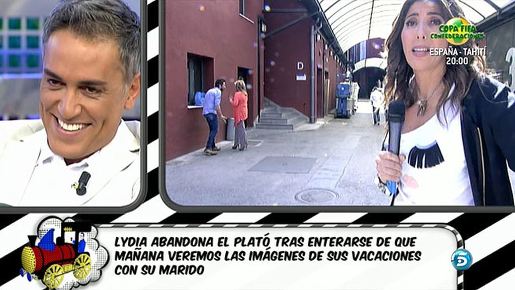 La colaboradora sale de plató tras una broma del programa