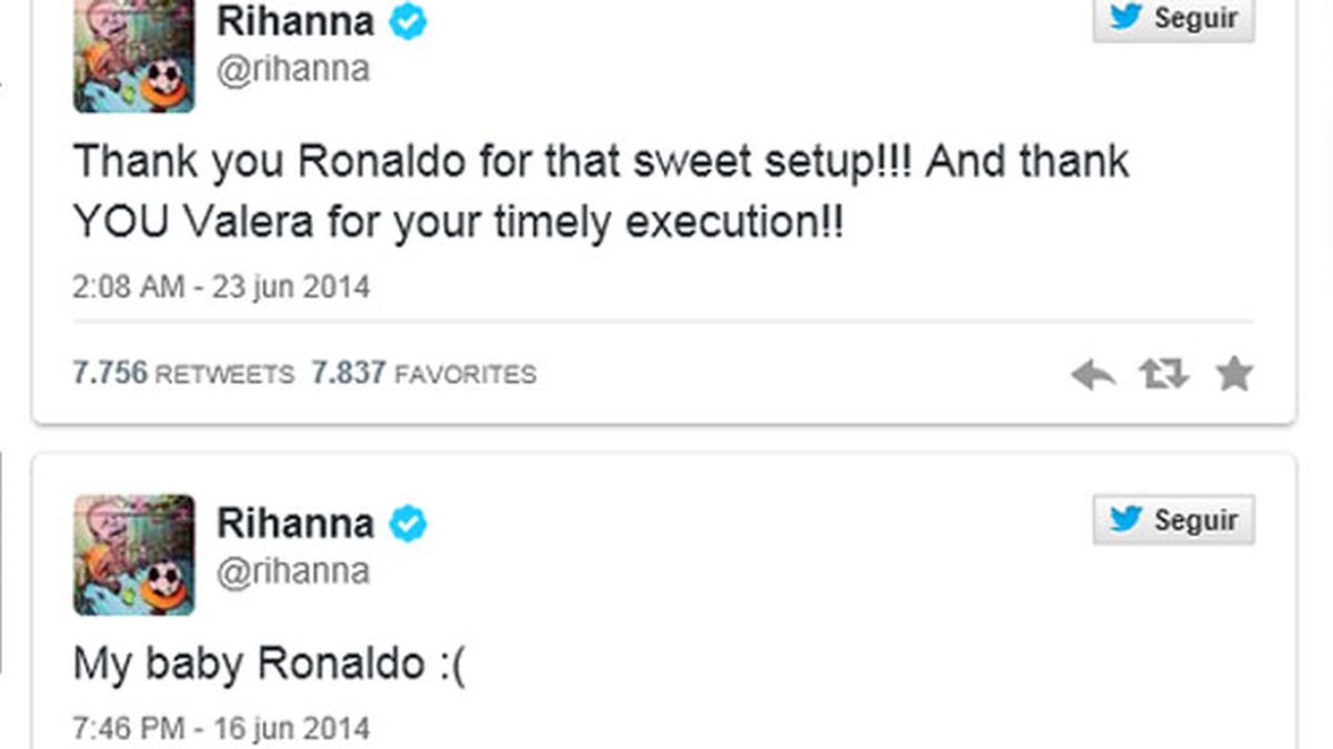 Rihanna, ¿a la caza de Cristiano Ronaldo?