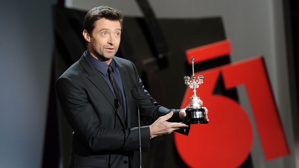 Hugh Jackman recibe el premio Donostia