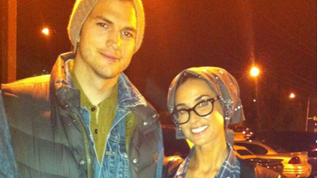 Demi Moore en el Twitter de Ashton Kutcher