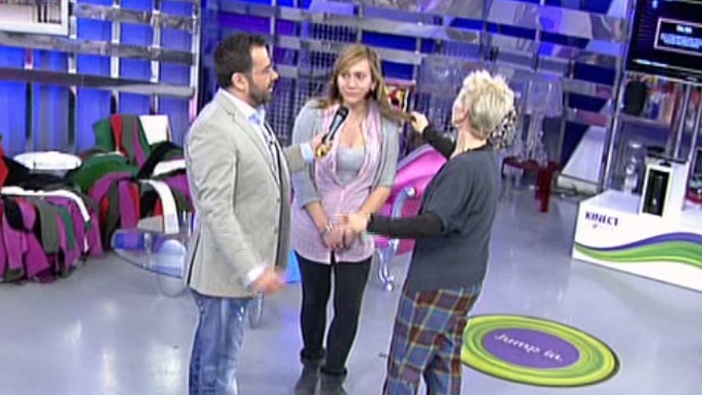La colaboradora presume de pelo