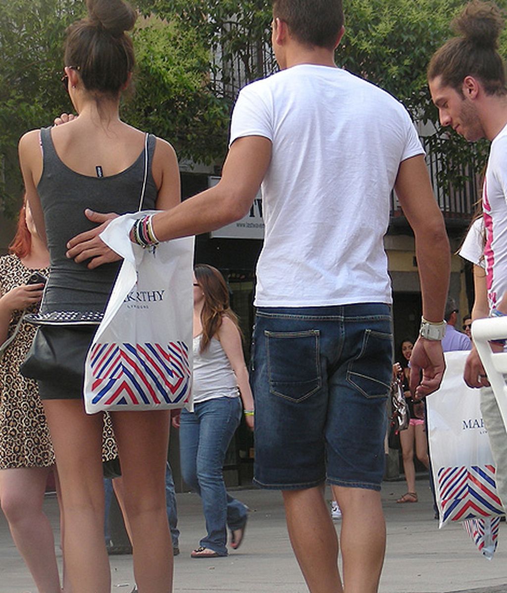 Los cuatro concursantes se fotografiaron junto a sus fans