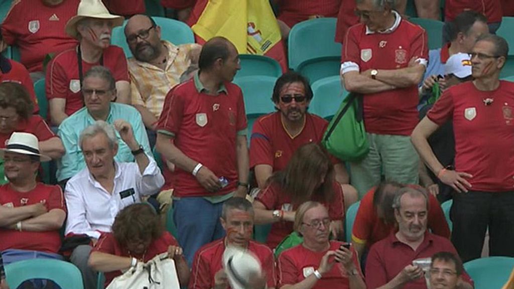 Algunos de los Vips que asistieron al partido