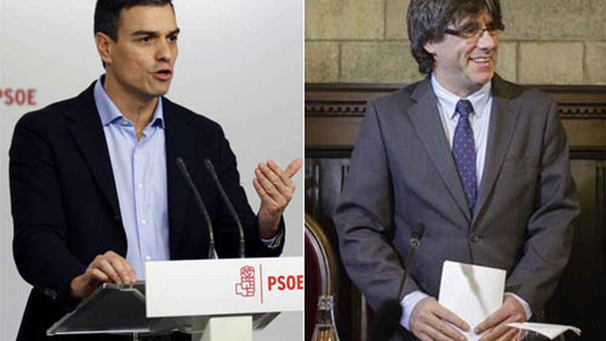 Sánchez traslada a Puigdemont su determinación de reformar la Constitución