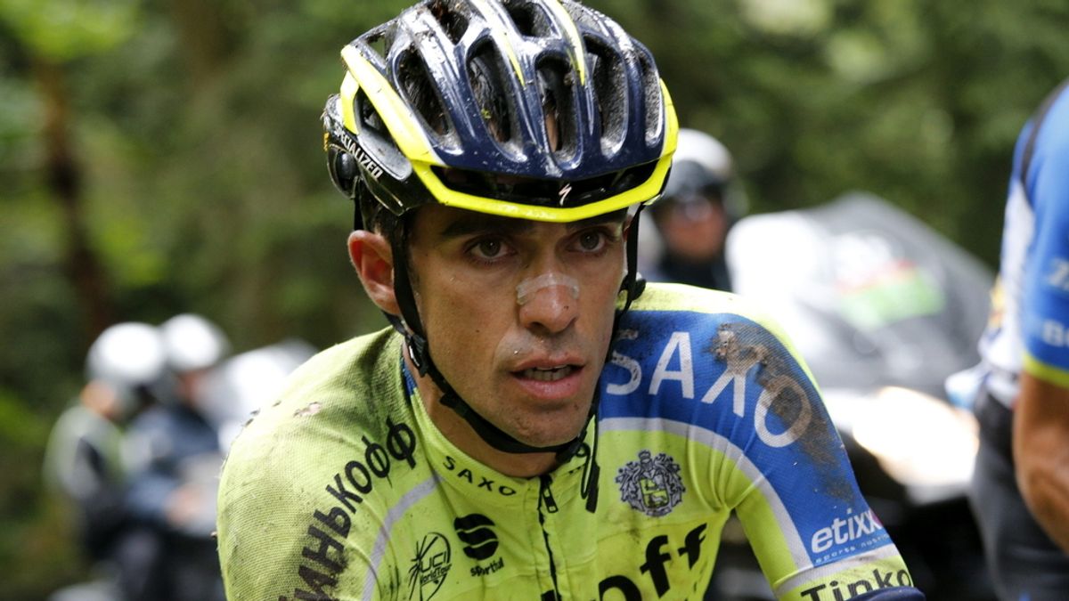 Contador abandona el Tour por una dura caída