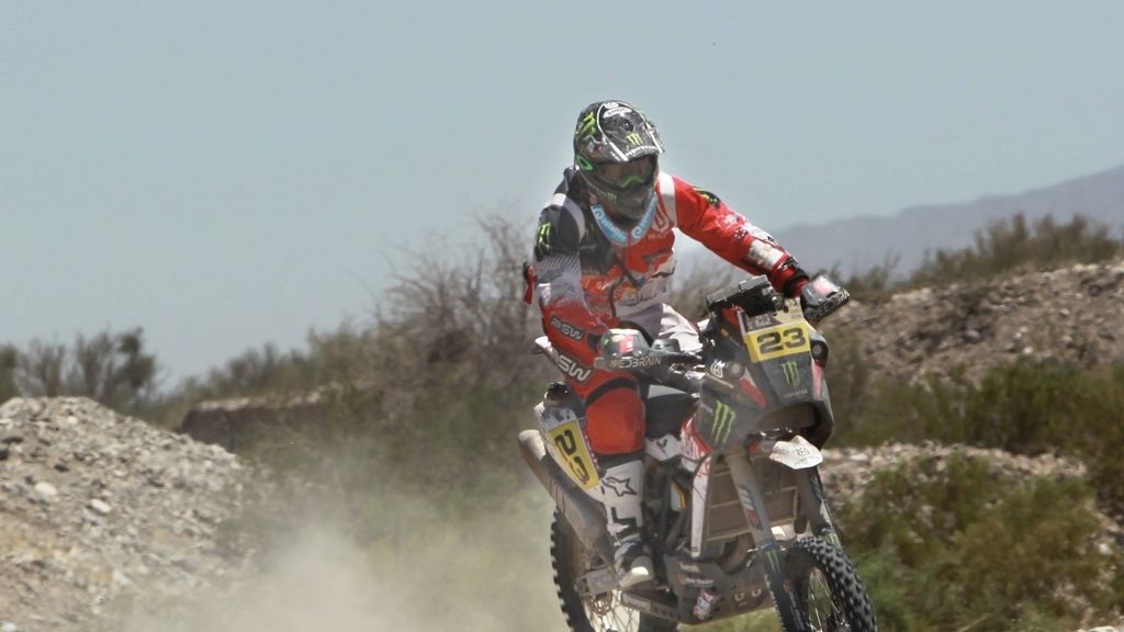 Joan Barreda, durante la tercera etapa