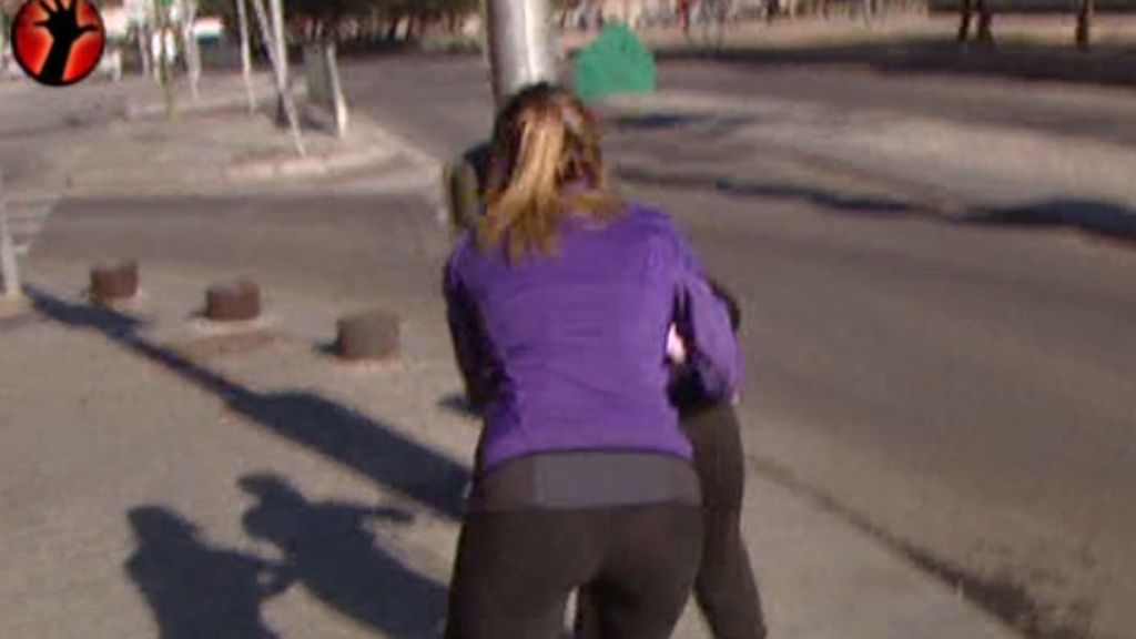 La reportera ha tenido un pequeño accidente durante el entrenamiento