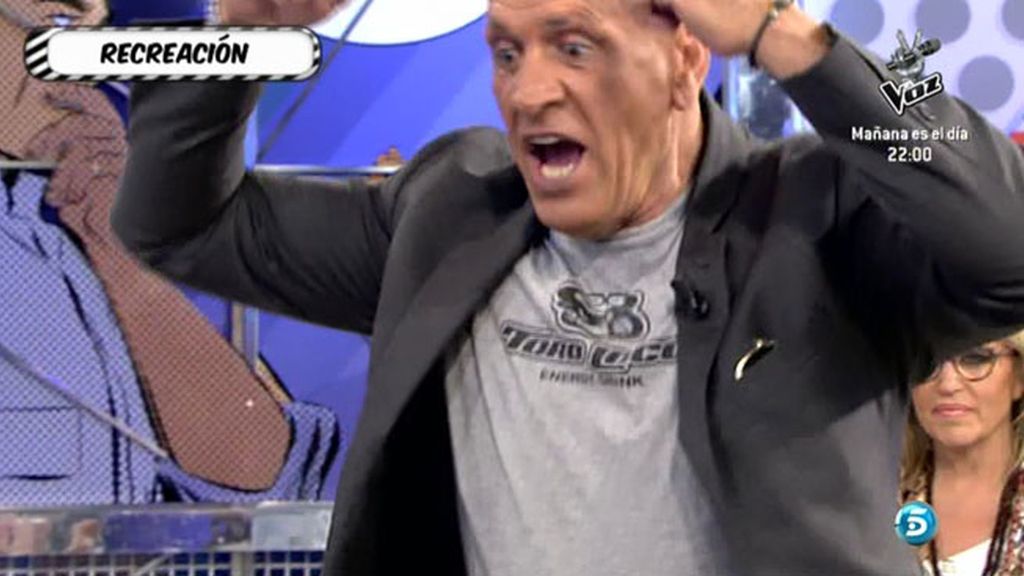 Kiko Matamoros escenifica una anécdota vivida con Ortega Cano