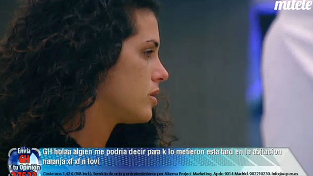 La concursante tiene miedo de ser la expulsada