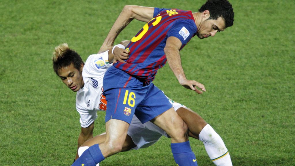 Busquets y Neymar