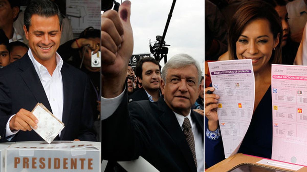 Los principales candidatos a la presidencia de México