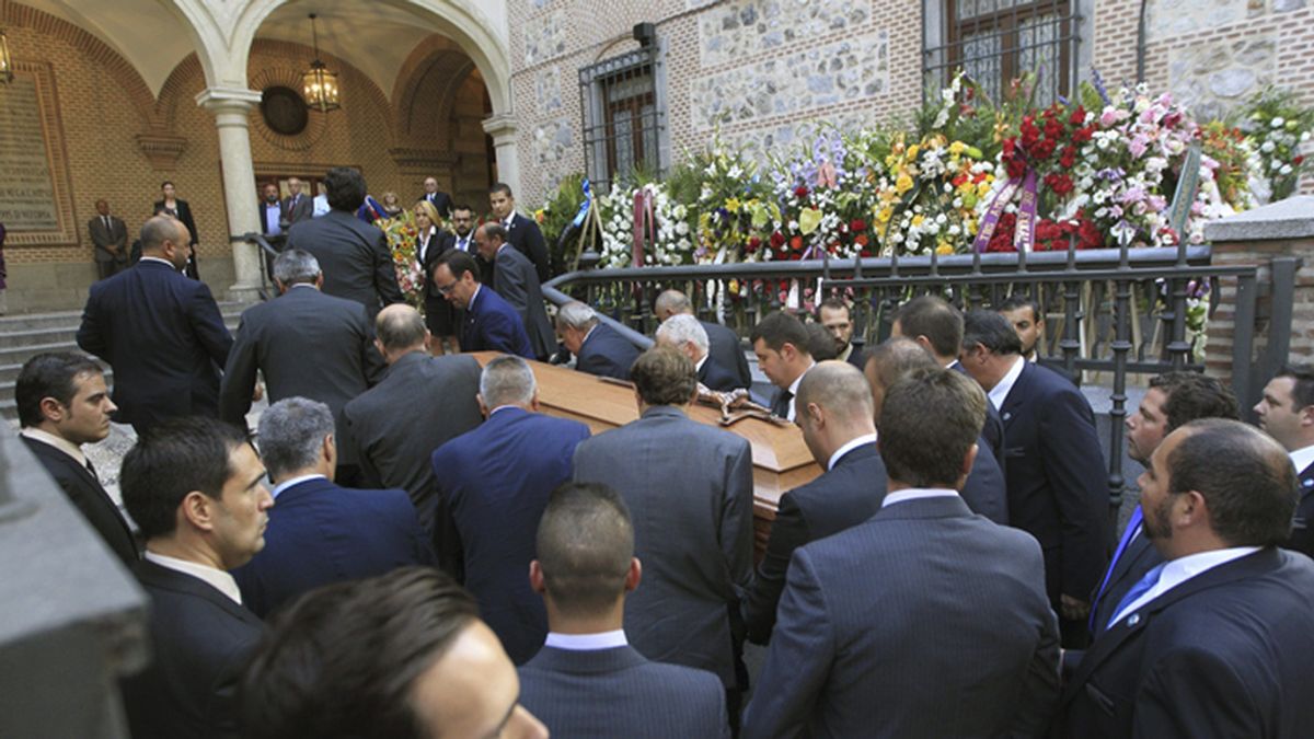 Funeral de Isidoro Álvarez, presidente de El Corte Inglés, en la iglesia de San Ginés