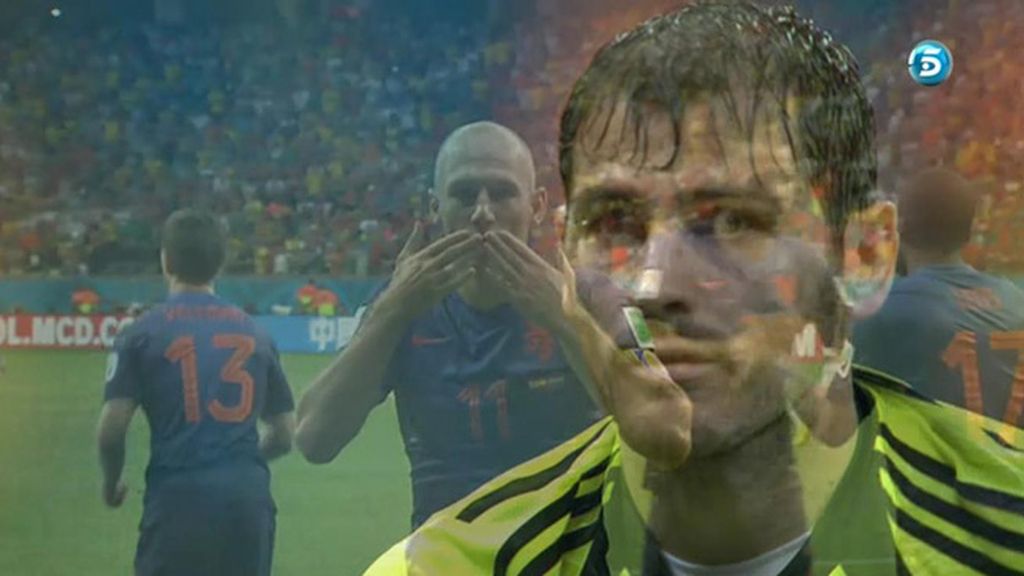 La alegría de Robben contrasta con la tristeza de Casillas