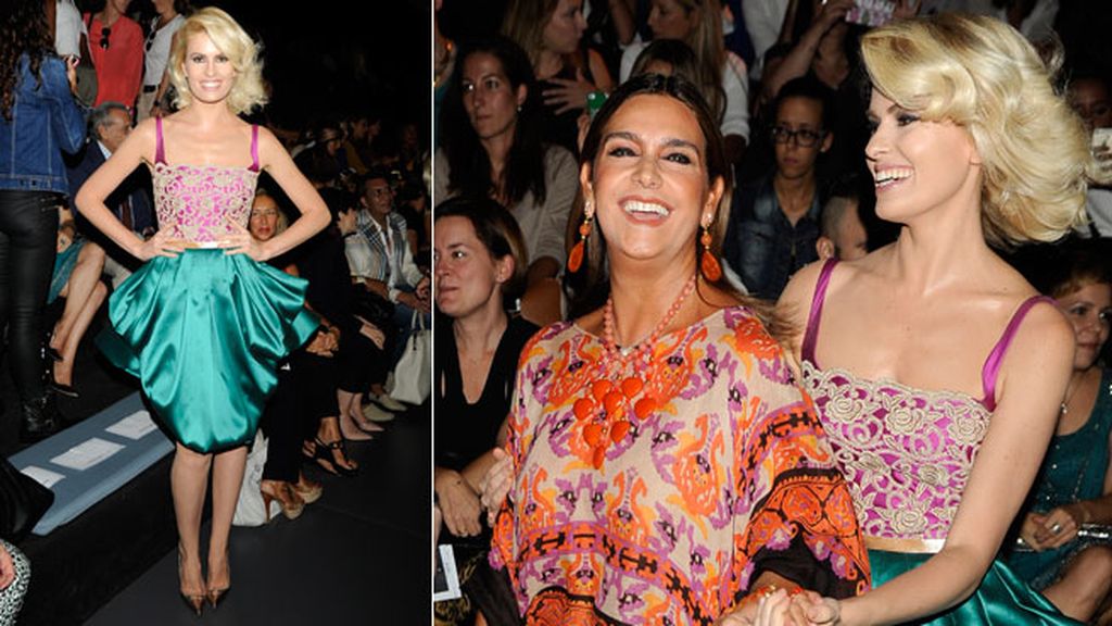 Adriana Abenia en el desfile de Hannibal Laguna