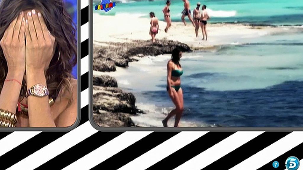 La presentadora y su pareja disfrutan del sol entre besos y abrazos