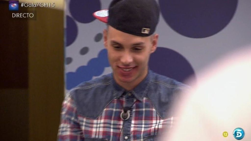 La concursante no puede contener su alegría