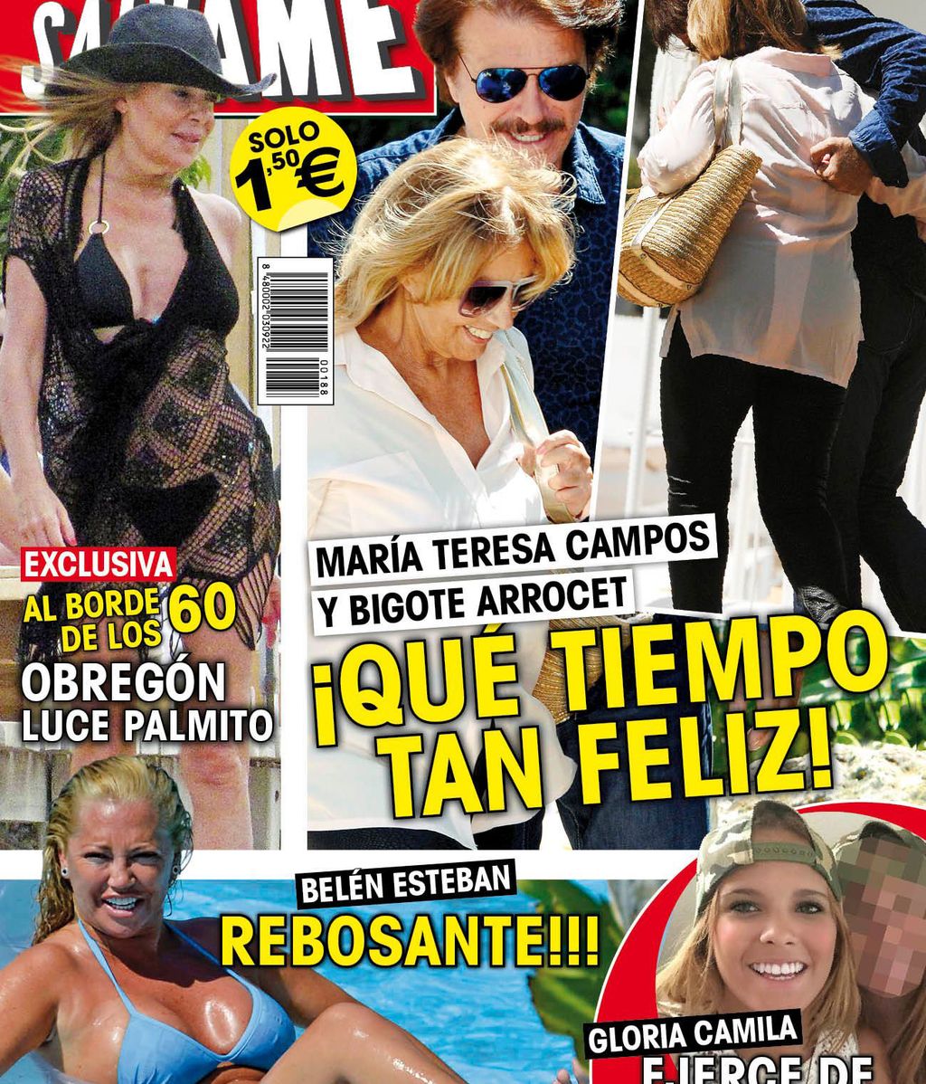 Bigote Arrocet y María Teresa Campos, en la portada de la revista Sálvame