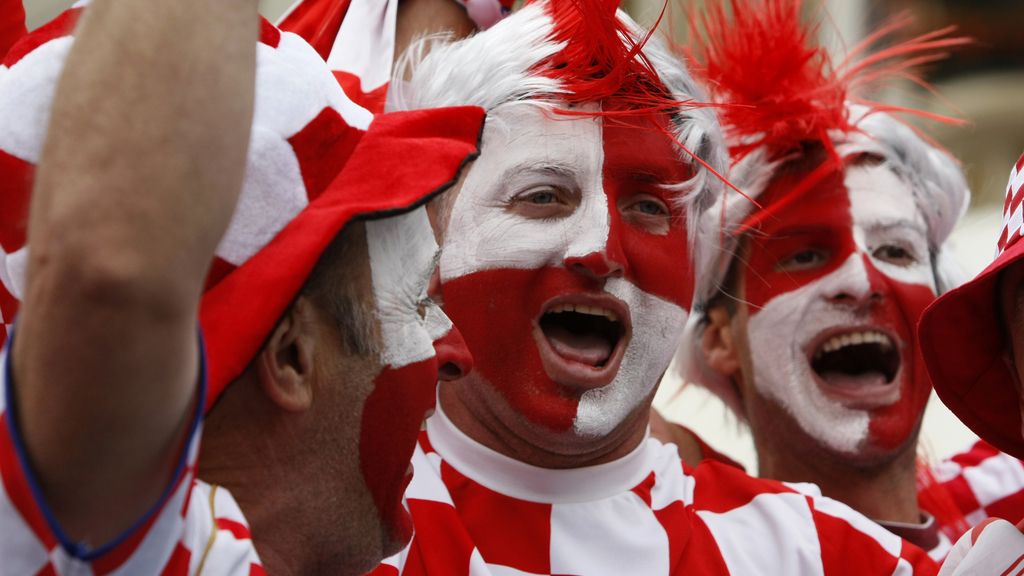 Mayoría croata en las gradas en el partido con Italia