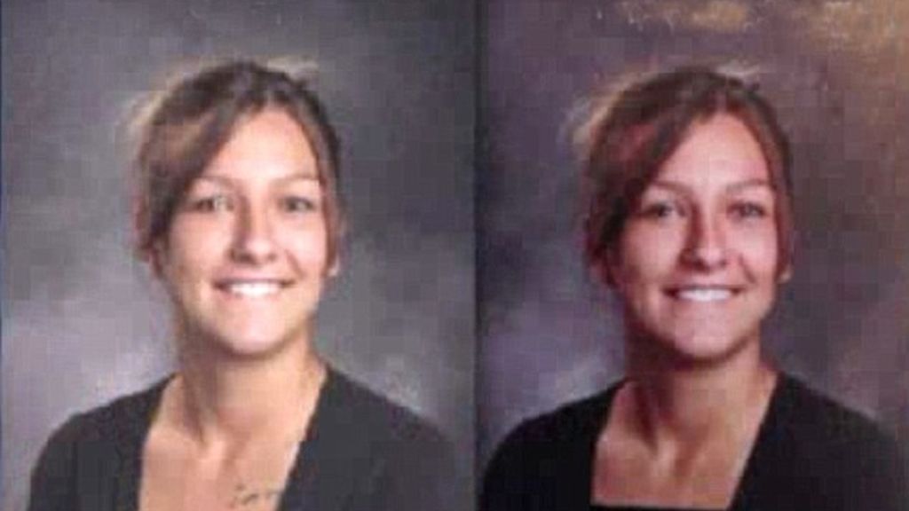Imágenes retocadas de alumnas del anuario del Wasatch High School de Utah (EE.UU.)