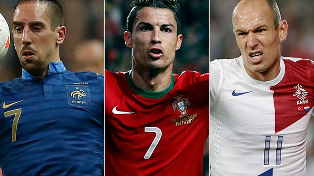 Ribery, Cristiano y Robben