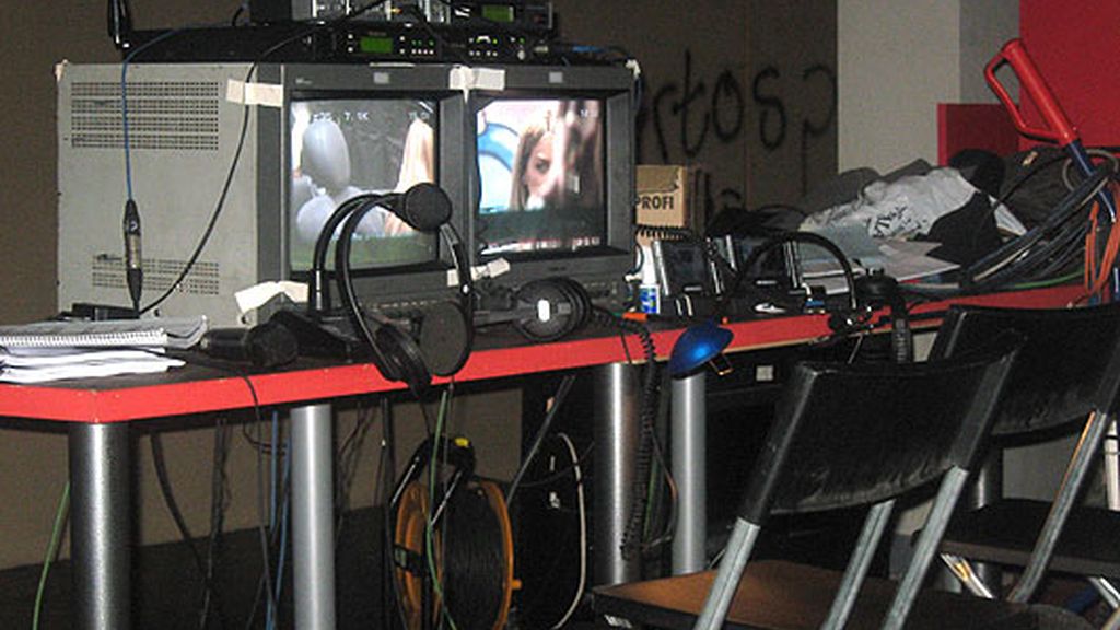 Con el Duque en el plató de 'Sin tetas...'