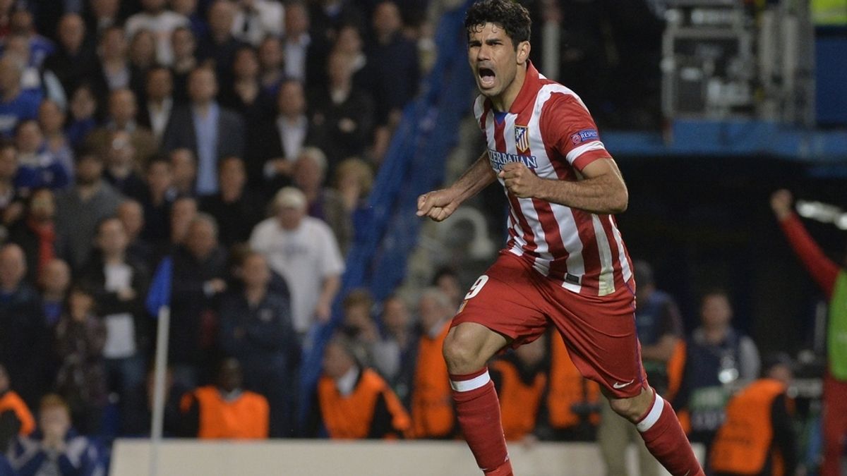 Diego Costa celebra su gol ante el Chelsea