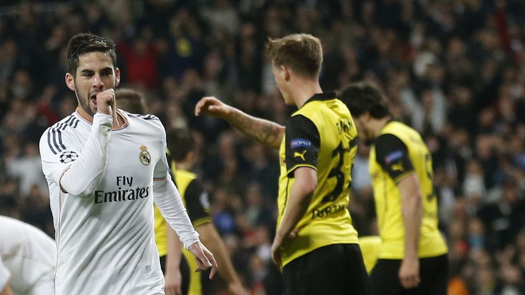 Isco tras marcar al Dortmund Isco tras marcar al Dortmund