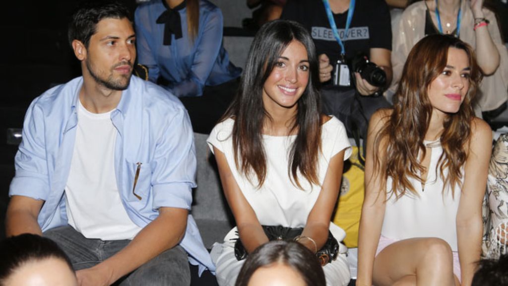 Noelia López en el desfile de Amaya Arzuaga