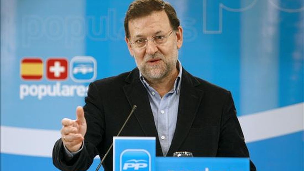 El presidente del PP, Mariano Rajoy, hoy en Berna (Suiza). EFE El presidente del PP, Mariano Rajoy, hoy en Berna (Suiza). EFE