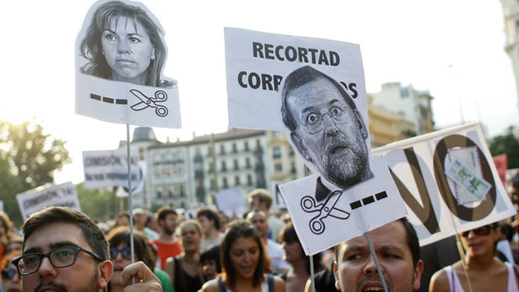 Concentraciones para pedir la dimisón de Rajoy