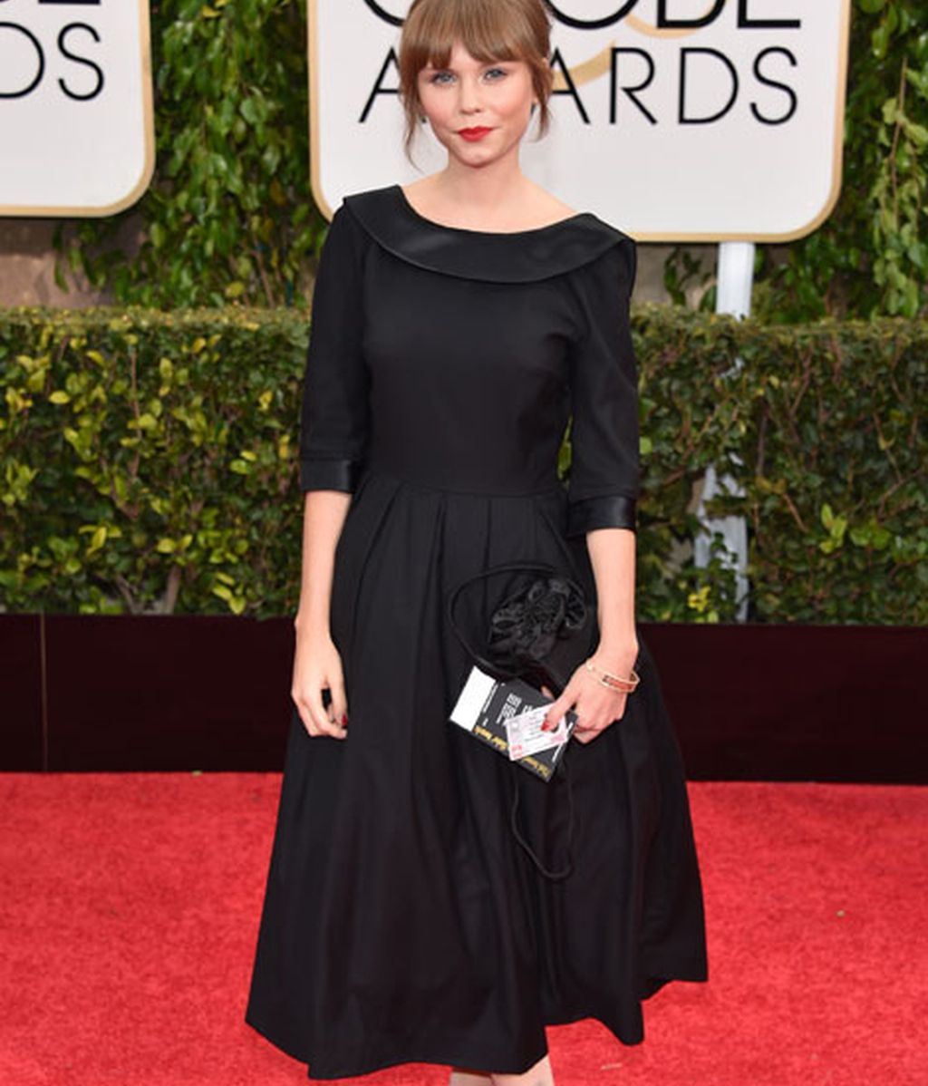 Las actrices arriesgan poco en la alfombra roja de los Globos de Oro