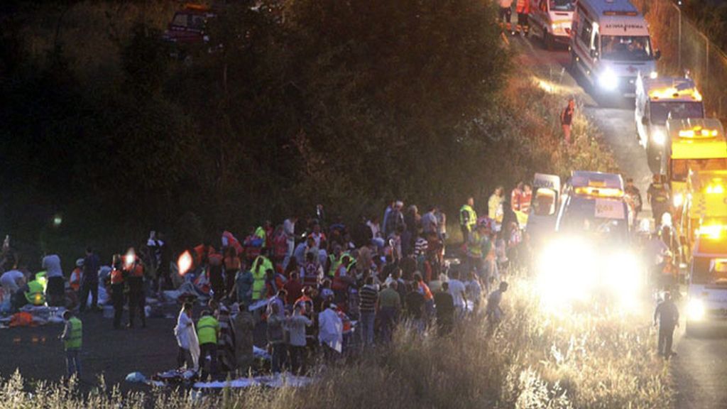 Descarrilamiento mortal de un tren en Santiago de Compostela