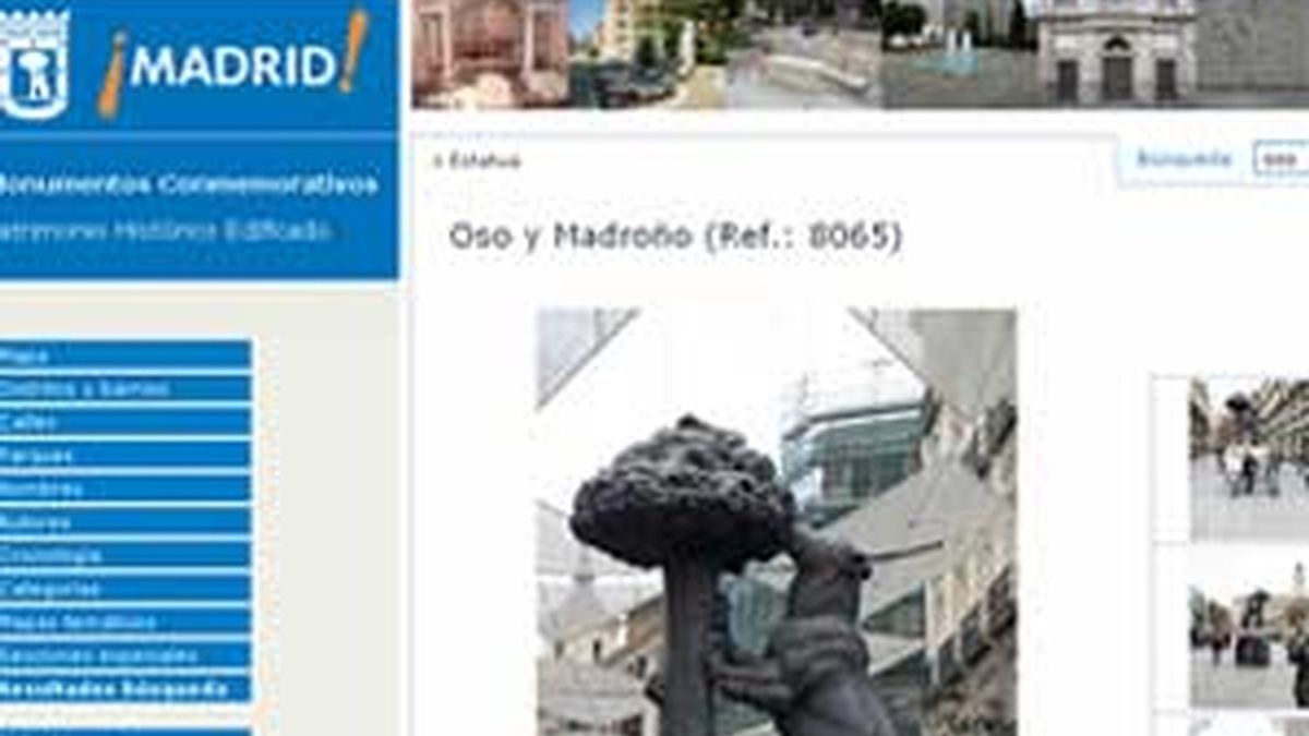 Captura del portal, el primero de sus características en España, que el Ayuntamiento de Madrid ha puesto a disposición de los usuarios. Foto: Informativos Telecinco