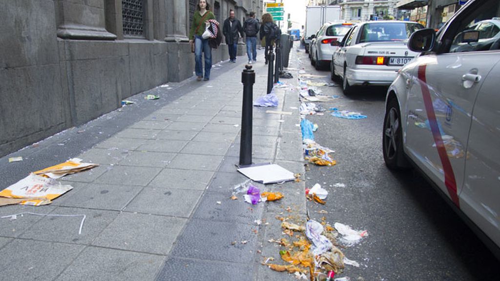Madrid, inundada por la basura