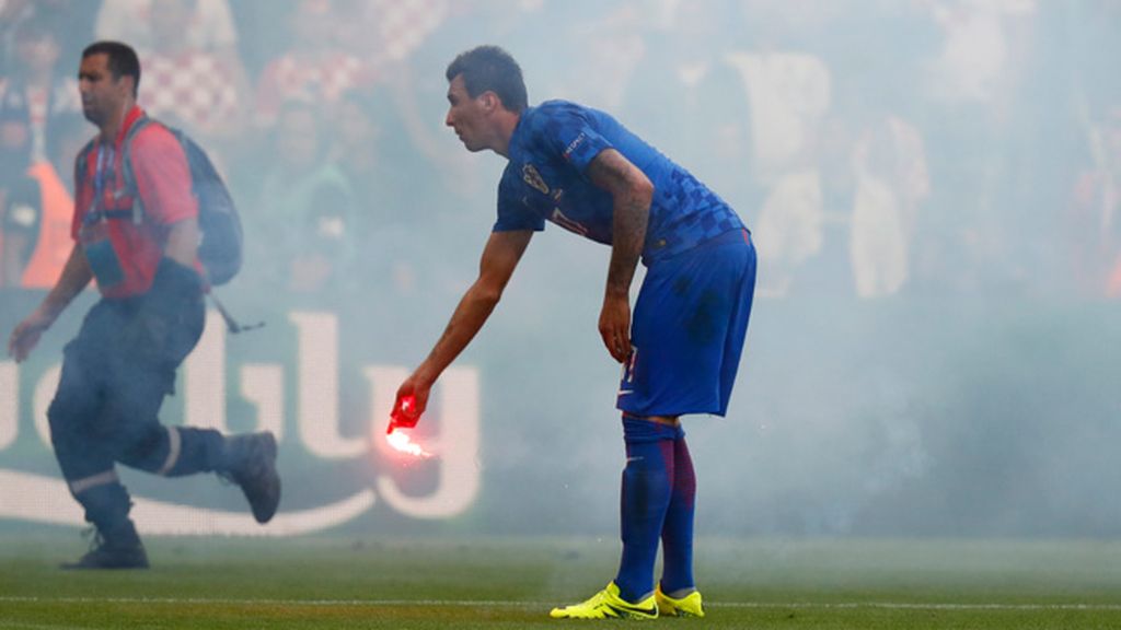 Los jugadores croatas piden calma a su afición