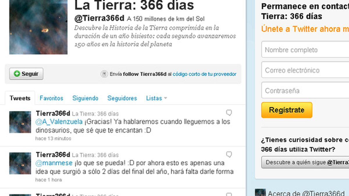 Twitter, @Tierra366d