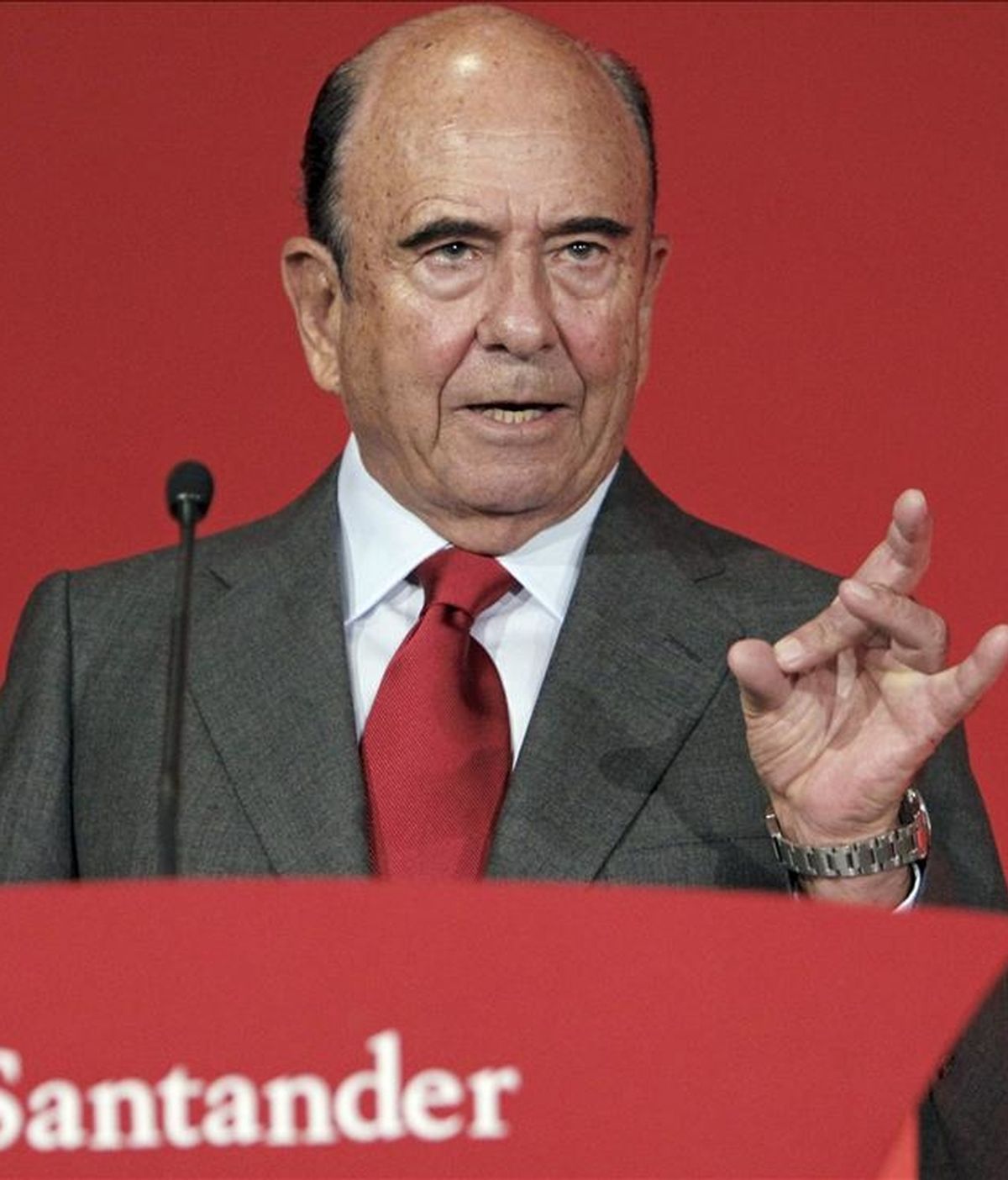 El presidente del Grupo Santander, Emilio Botín. EFE/Archivo