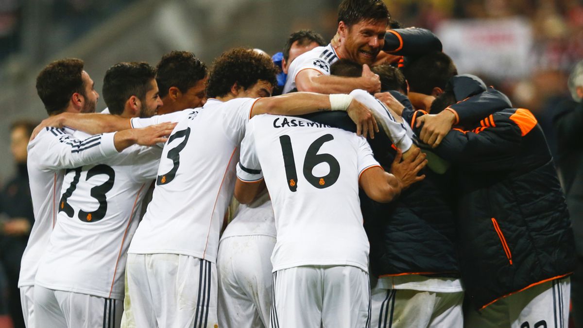 El Real Madrid celebra el pase a la final