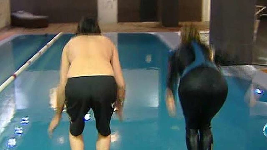 Ion Arimendi ha ayudado en el salto a la colaboradora