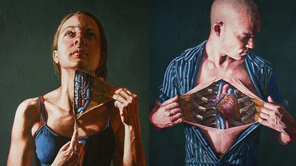 Danny Quirk, el artista gráfico que abre el cuerpo humano y las entrañas