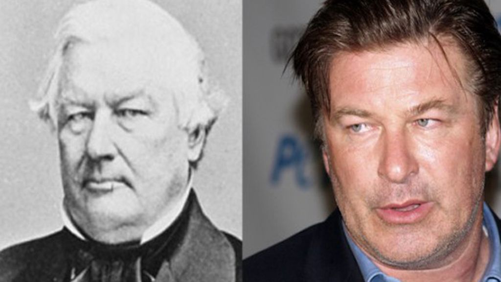 El presidente Millard Fillmore y Alec Baldwin