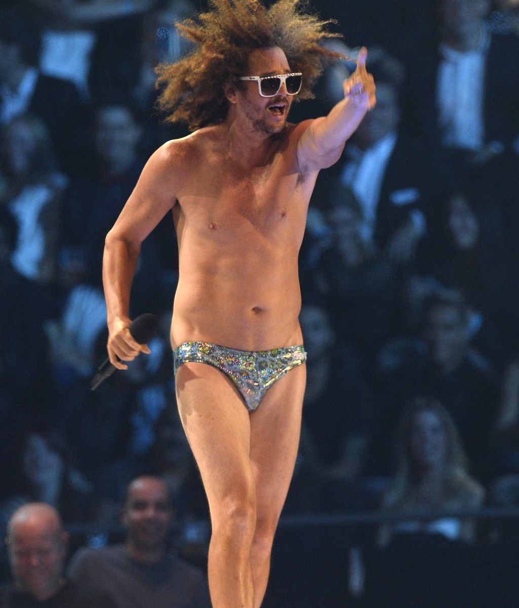 Redfoo en un momento de su actuación en la gala de los MTV EMA