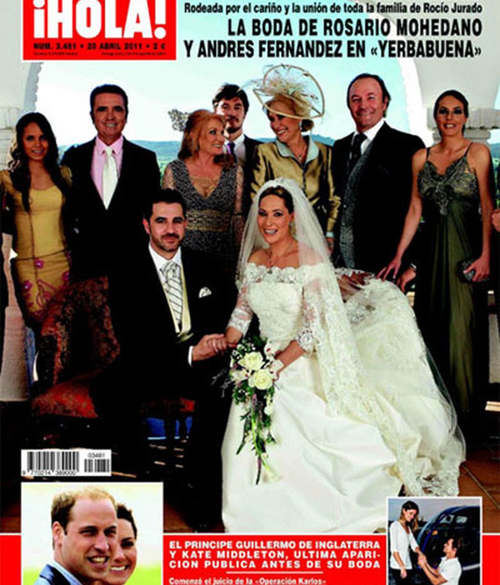La boda de Chayo, los detalles de la portada de Hola