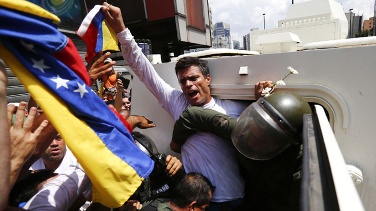 Detención de Leopoldo López en Caracas